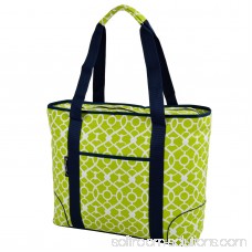 Extra Large Insulated Cooler Tote in Trellis Blue